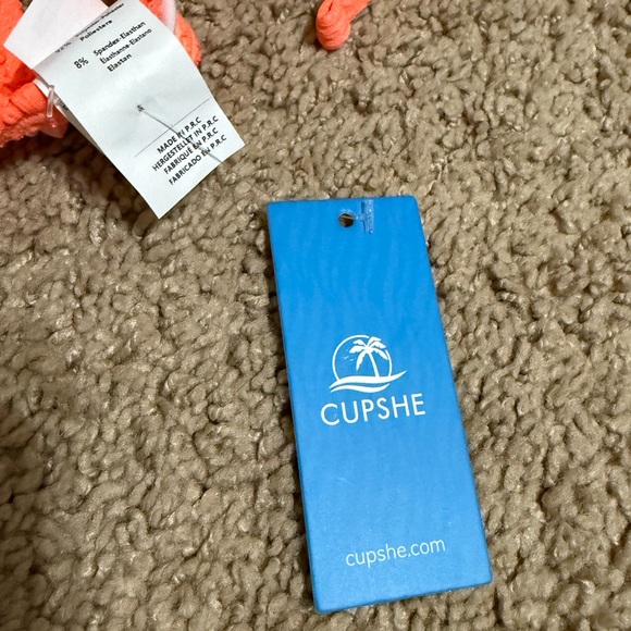 Cupshe Bright Orange Bikini Top - Picture 2 of 4